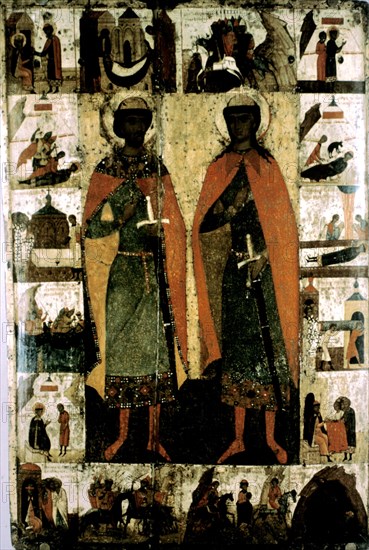 Icon, St. Boris and St. Gleb