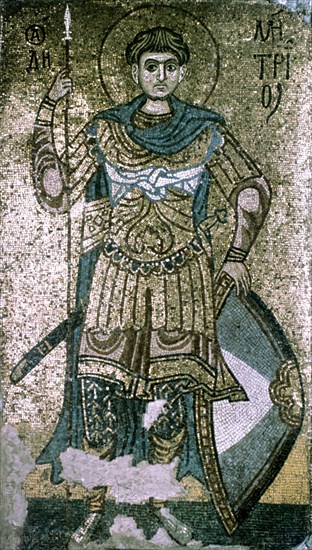 Russian mosaic representing the divinity of Solun