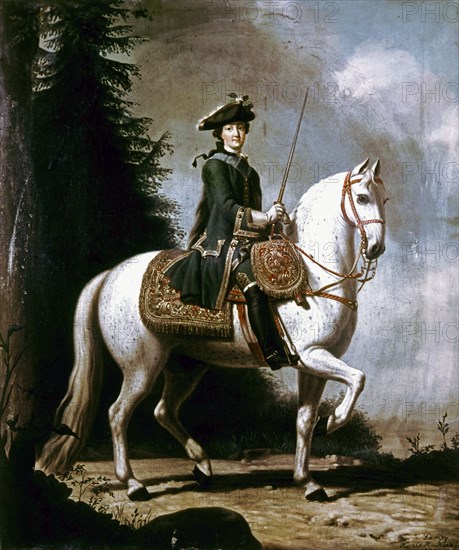 Equestrian portrait of Catherine the Great