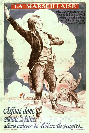 Propaganda poster: 'The Marseillaise', 1918