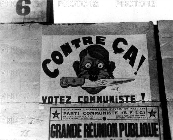 Election poster of the French Communist Party, 1936