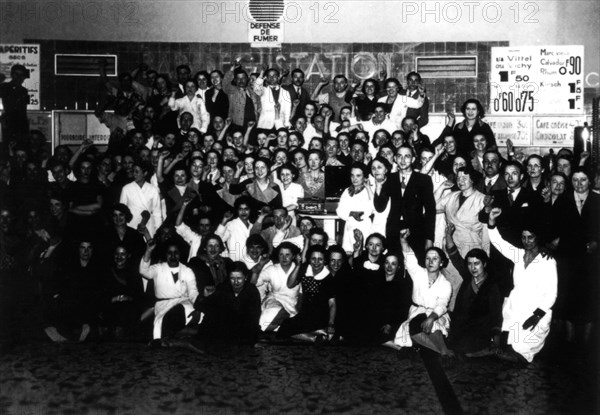 Strike in the Parisian department stores in 1936