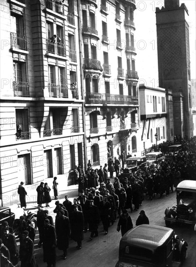 Parade of the French leagues in Paris, 1934