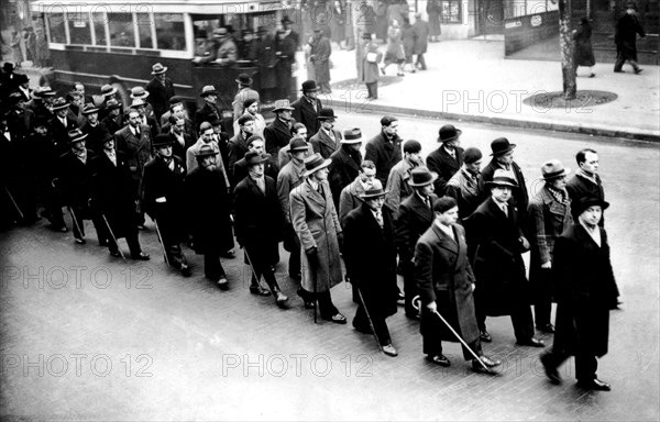 Parade of the French leagues in Paris, 1934