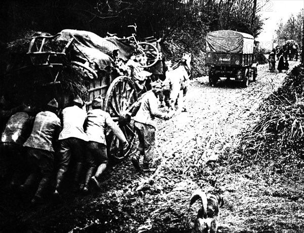 La Somme en 1918. Fuite devant l'invasion