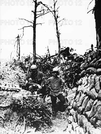 Chemin des Dames. Abri, 1917