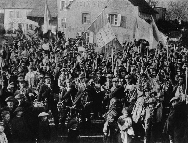 General strike in the Doubs département, France