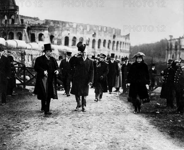 Voyage du président Wilson en Italie pour une réunion de la S.D.N.