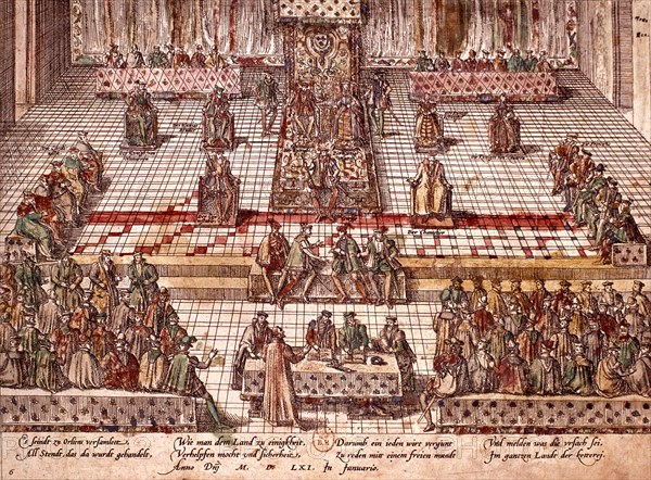 Colloquium of Poissy, gathered by Catherine de Medici and Michel de l'Hospital (1561)