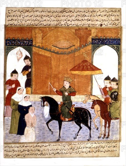 Manuscrit persan orné de 106 peintures : "Jami'al Tawarikh" de Rachid ad-Dîn (Histoire des Mongols)