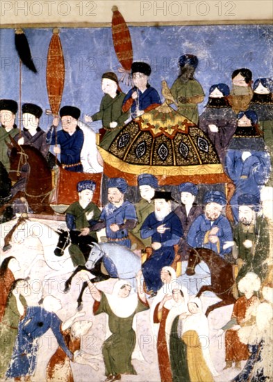 Manuscrit persan orné de 106 peintures : "Jami'al Tawarikh" de Rachid ad-Dîn (Histoire des Mongols)