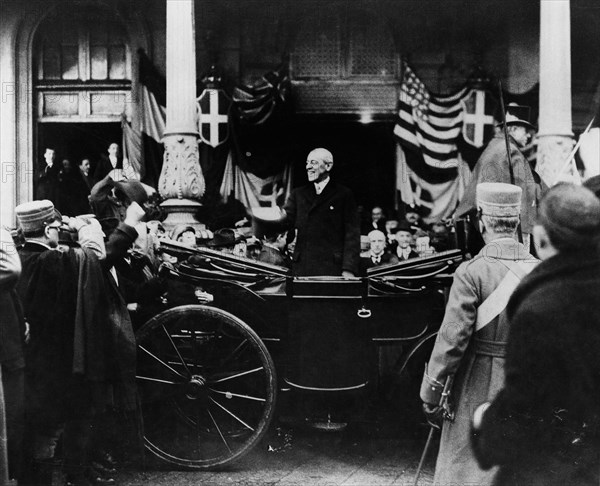 President Wilson arriving in Milan