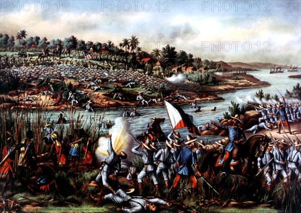 Battle of Paleo (Manila) between Spaniards and Philipinos (1899)