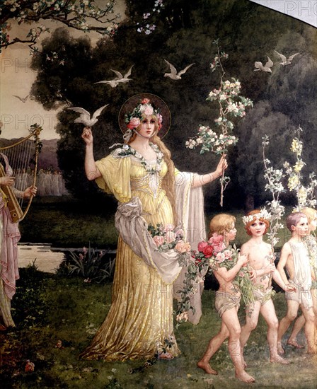 Elisabeth Sorel, Flore procession (detail)