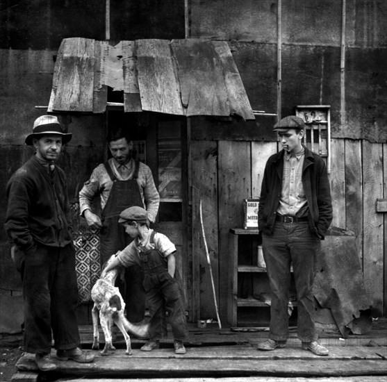 Photograph by Arthur Rothstern, houses of mountain people