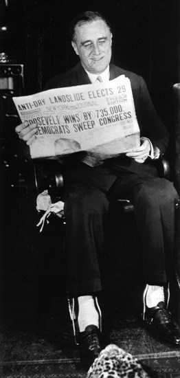 Franklin Delano Roosevelt after his reelection as Governor of New York