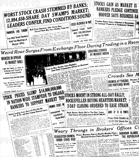 Newspapers during the Wall Street crisis