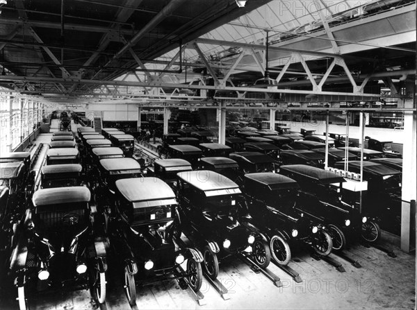 Inside of the Ford factories