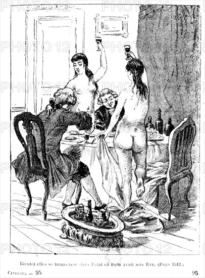 Scene from 'Histoire de ma vie' by Casanova