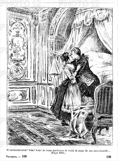 Scene from 'Histoire de ma vie' by Casanova