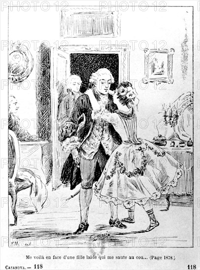 Scene from 'Histoire de ma vie' by Casanova