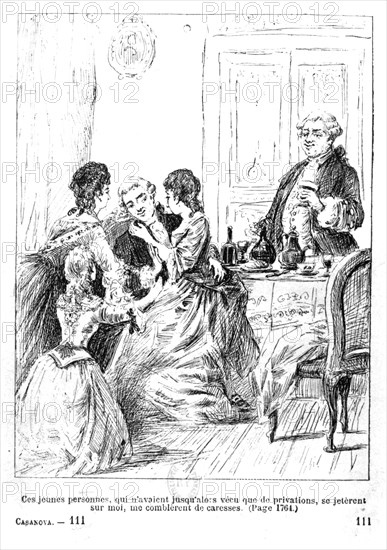 Scene from 'Histoire de ma vie' by Casanova