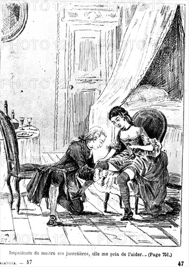 Scene from 'Histoire de ma vie' by Casanova