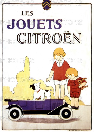 Advertising poster: Citroën toys