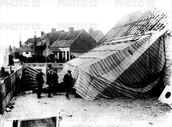 Blériot crossing the English Channel