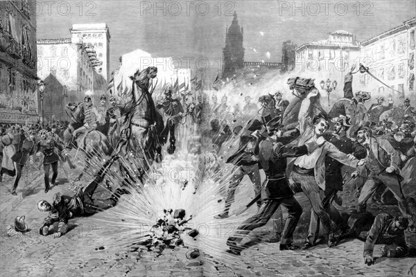 Attentat anarchiste contre le maréchal Martinez Campos - Espagne - 1893