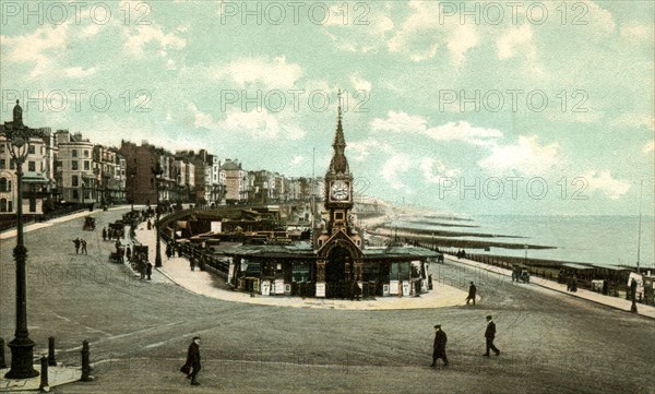 Brighton. The promenade on the sea front