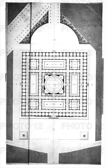 Etienne-Louis Boullée, façade d'Assemblée Nationale