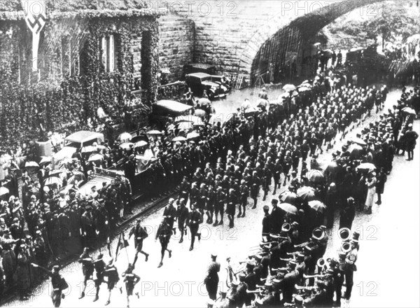 Hitler youth gathering in Grunewald, 1934