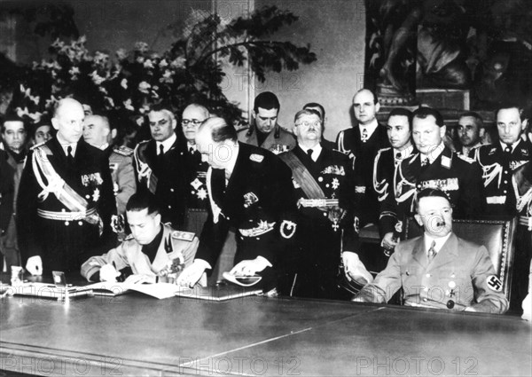 May 1939, Berlin. Signing of the Pact of Steel between Germany and Italy