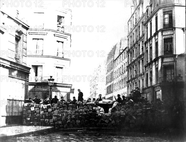 Barricade in a street