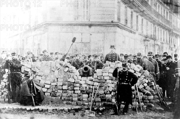 Barricade in a street