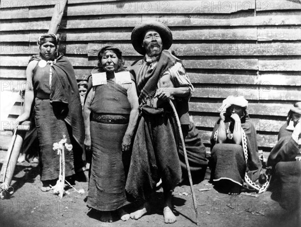 The Araucans tribe in the South of Chile