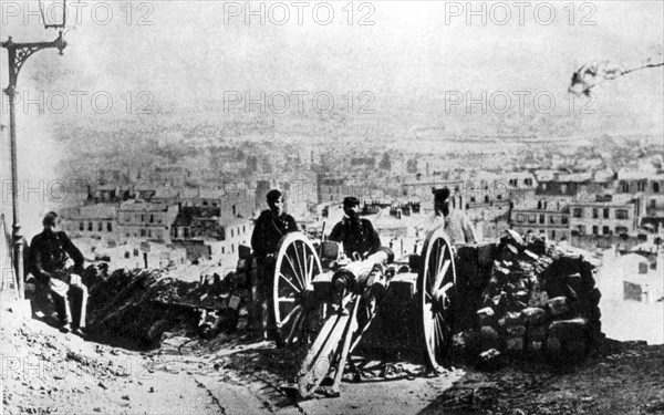 Barricade of the Communards at the Butte Montmartre