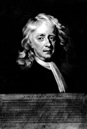 Portrait d'Isaac Newton