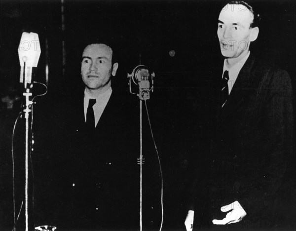 Trial of Laszlo Rajk (to the right), Hungary's Prime Minister. 1949.