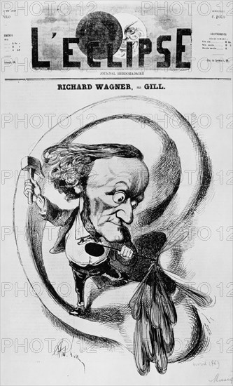 Caricature of Richard Wagner