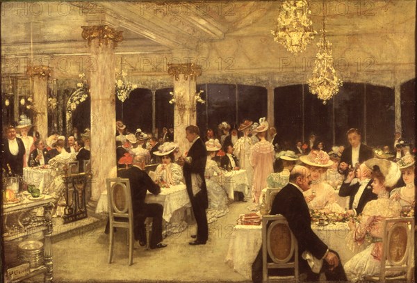 Gervex, "Soirée of Grand Prix at Armenonville"