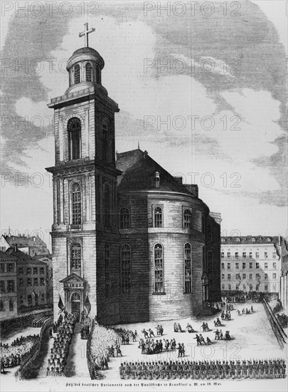 L'église Saint-Paul à Francfort en 1848