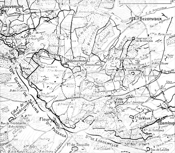 Map of the Battle of Verdun