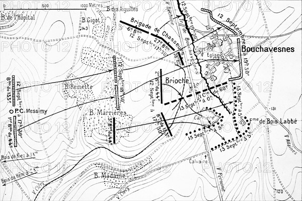 Carte de la bataille de la Somme