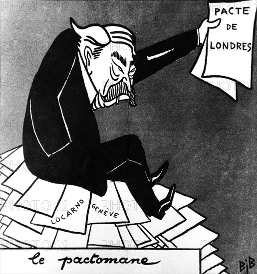 Caricature de Aristide Briand