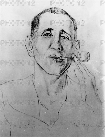 Schlichter, Portrait de Bertolt Brecht