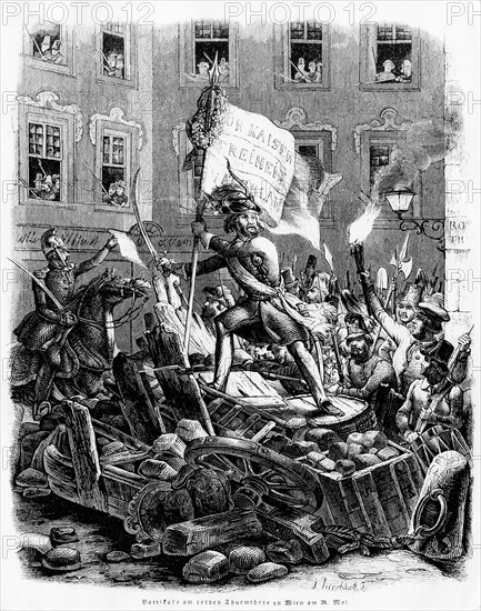 Kirchhoff, Barricade in Vienna