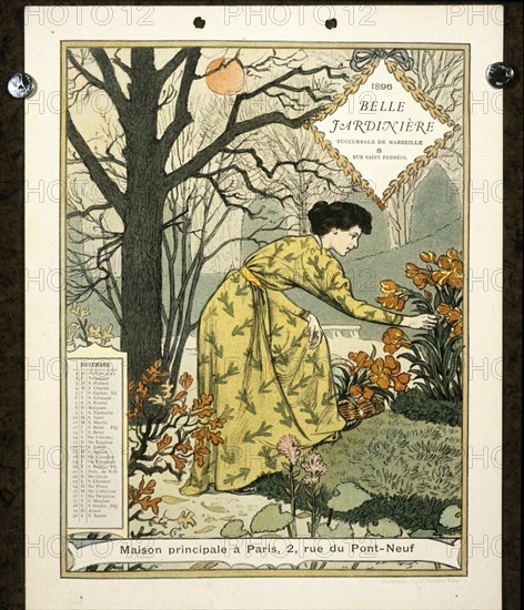 Grasset, Calendar of the year 1896