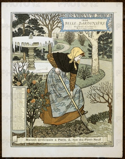 Grasset, Calendar of the year 1896